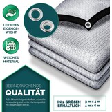 Schaduwnet Auto 4x6m Aluminium - 80% UV Bescherming - Nu met 34% Korting!