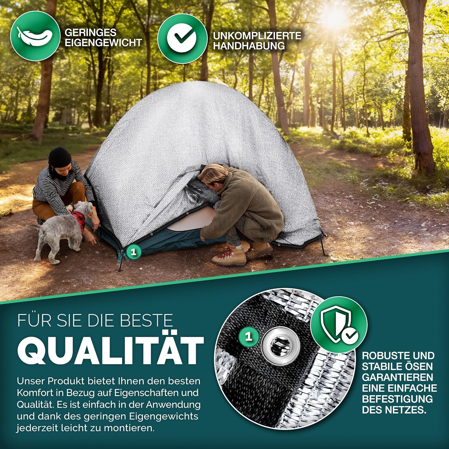 Schaduwnet Auto 4x6m Aluminium - 80% UV Bescherming - Nu met 34% Korting!