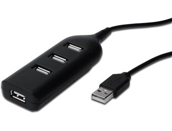 4-poorts USB 2.0 Hub: Compact & Snel, 33% Korting!