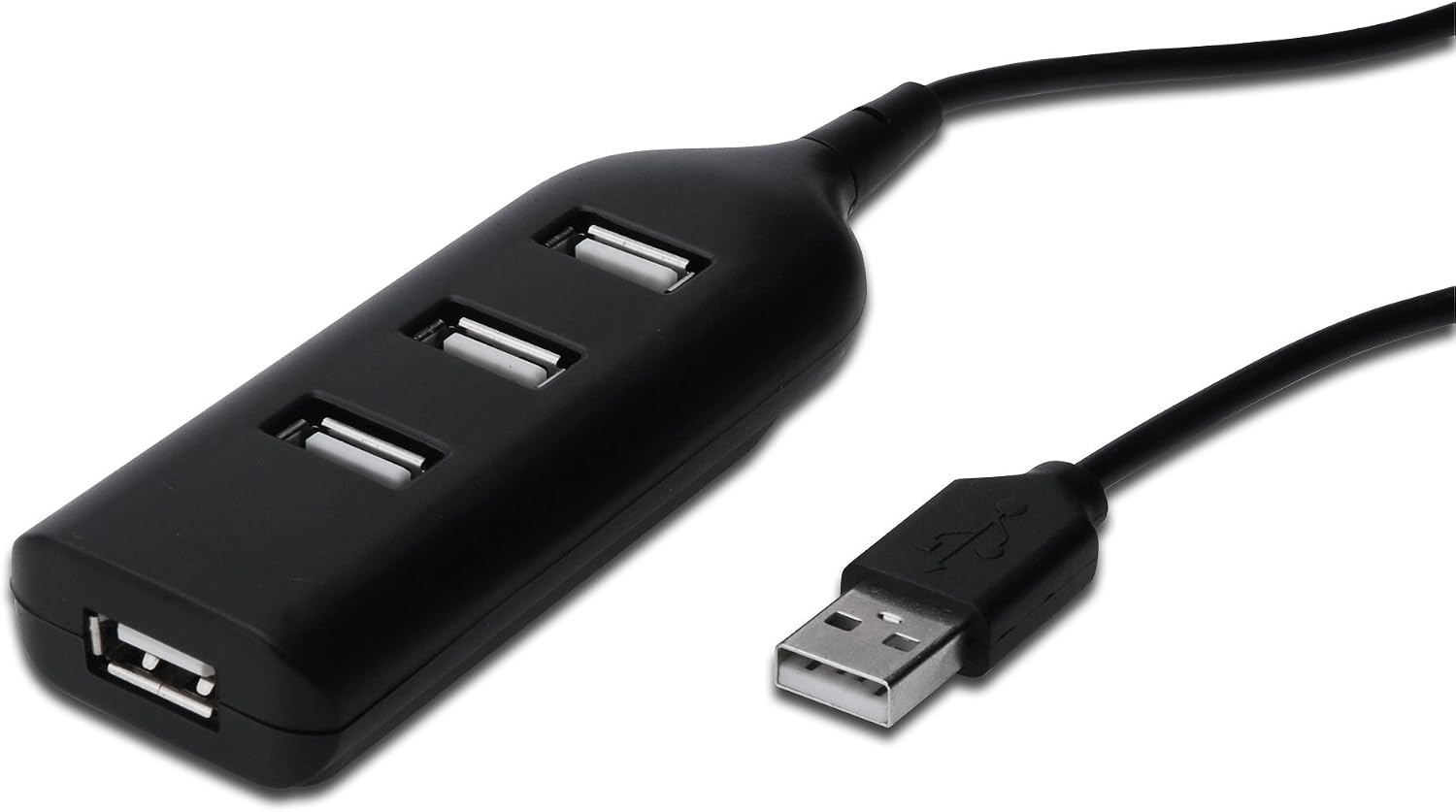 4-Poorts USB 2.0 Hub Zwart | 480 Mbit/s | 56% Korting