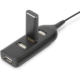4-Poorts USB 2.0 Hub Zwart | 480 Mbit/s | 56% Korting