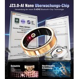 Smart Ring Fitness Tracker - Waterdicht, SpO2, Slaap - Zilver Maat 7 - 60% Korting