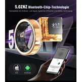 Smart Ring Fitness Tracker - Waterdicht, SpO2, Slaap - Zilver Maat 7 - 60% Korting