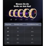 Smart Ring Fitness Tracker - Waterdicht, SpO2, Slaap - Zilver Maat 7 - 60% Korting