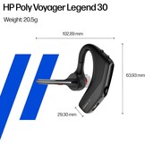 Poly Voyager Legend 30 Bluetooth Headset Zwart - Draadloze Monaurale Headset