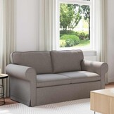 vidaXL Bank 140cm Taupe Metaal - 35% Korting