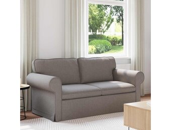 vidaXL Bank 140cm Taupe Metaal - 35% Korting
