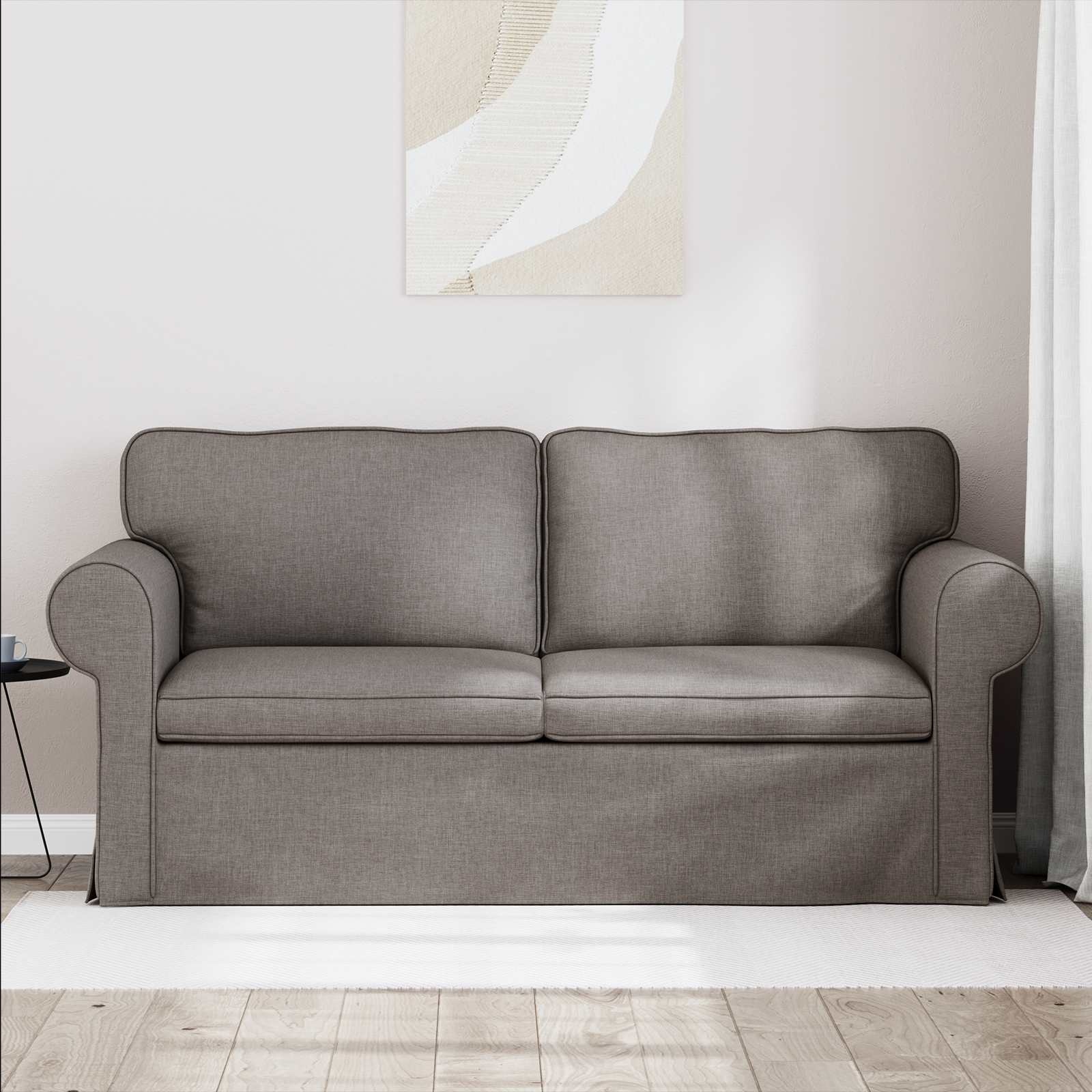 vidaXL Bank 140cm Taupe Metaal - 35% Korting