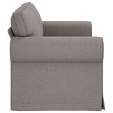 vidaXL Bank 140cm Taupe Metaal - 35% Korting