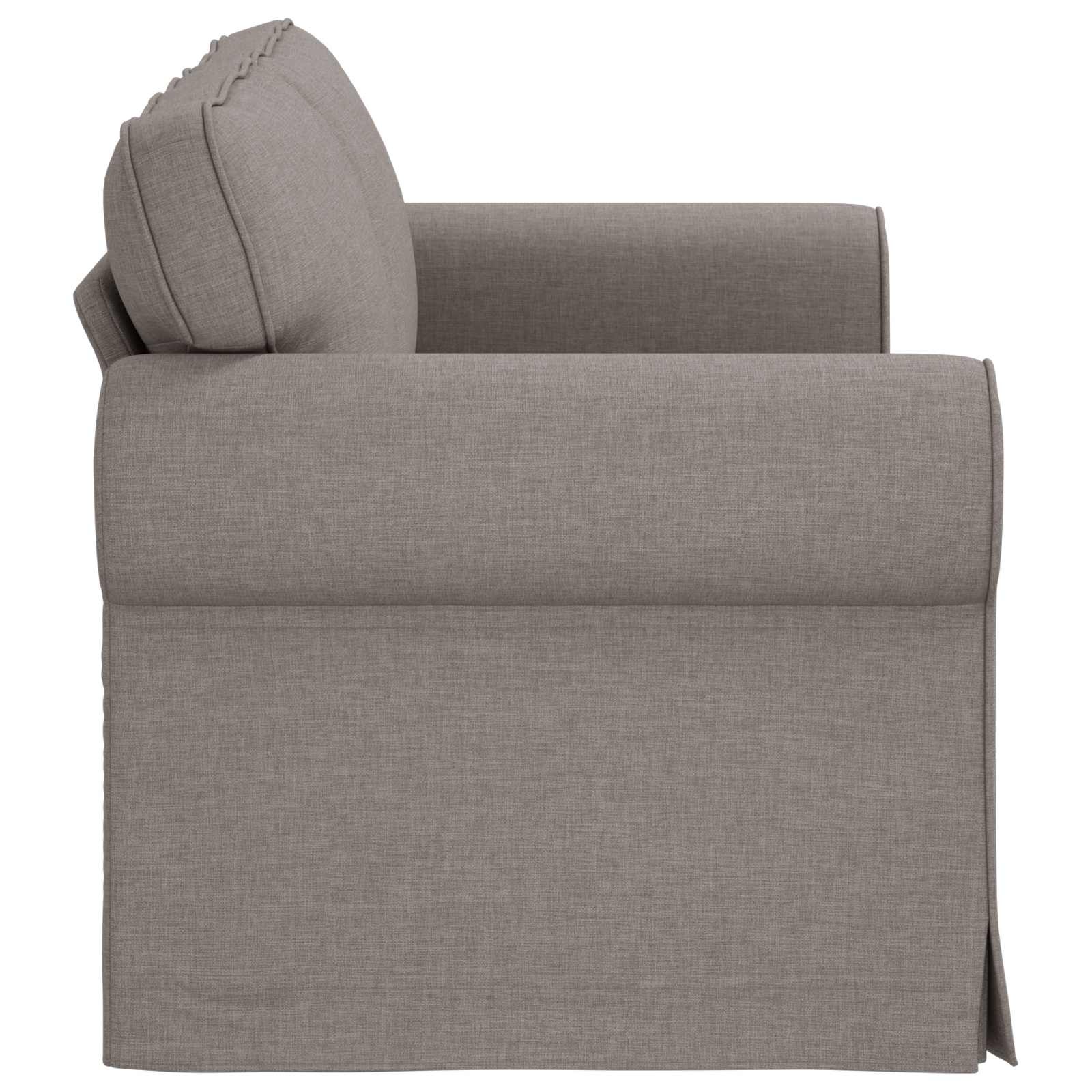 vidaXL Bank 140cm Taupe Metaal - 35% Korting
