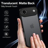 Schokbestendig iPhone Hoesje (6,5") Zwart | 2x Screenprotector | -60%