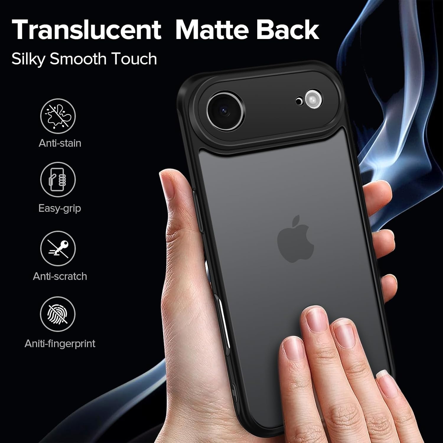Schokbestendig iPhone Hoesje (6,5") Zwart | 2x Screenprotector | -60%