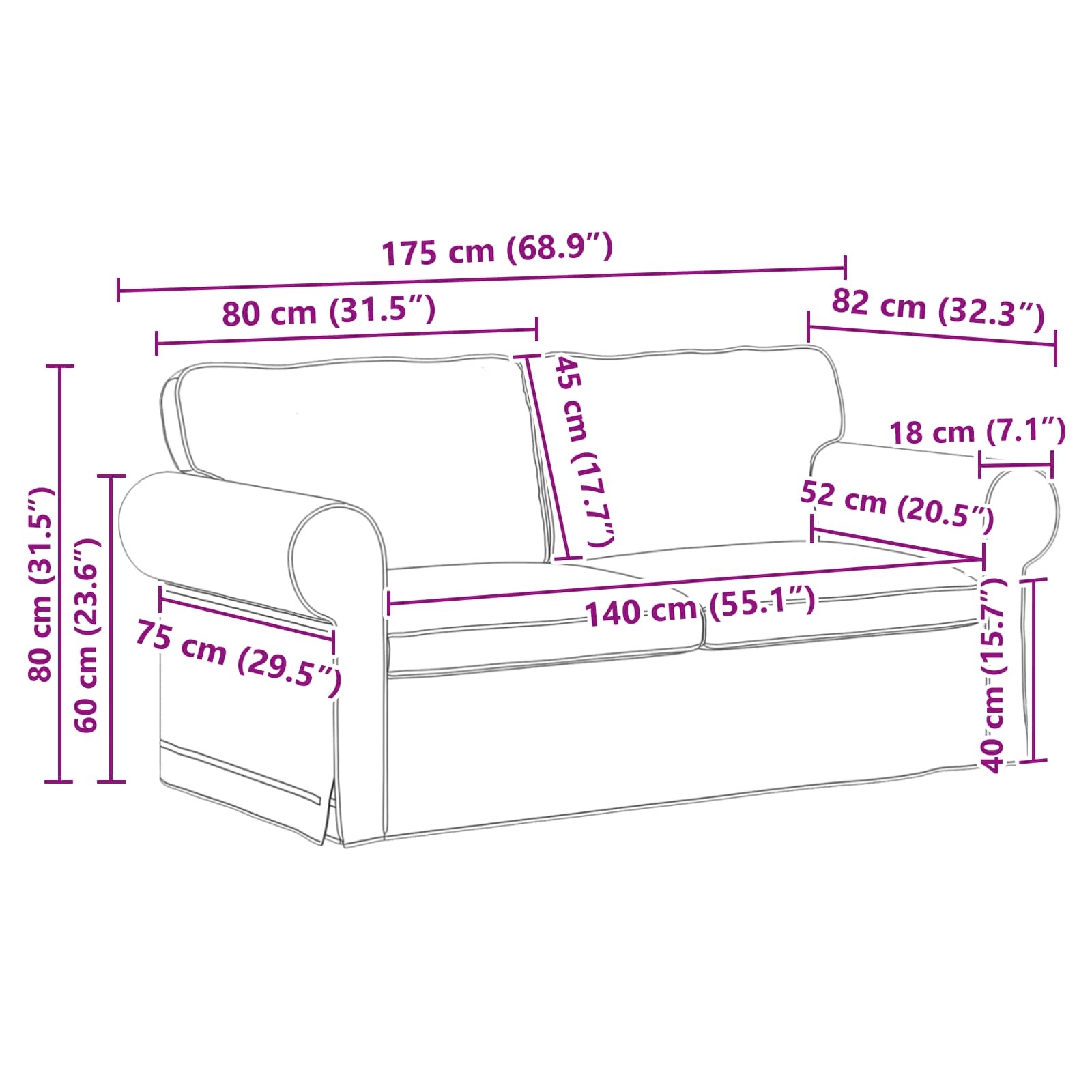 vidaXL Bank 140cm Taupe Metaal - 35% Korting