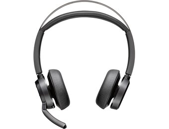 Poly Voyager Focus 2-M Draadloze Headset met USB-C/A Adapter en Oplaadstandaard - Zwart