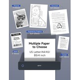 Draagbare Thermische Printer 300DPI Bluetooth (34% Korting)