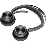 Poly Voyager Focus 2-M Draadloze Headset met USB-C/A Adapter en Oplaadstandaard - Zwart