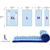 Futon vloermatras blauw - 190x50 cm - 30% korting