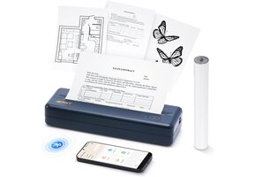 Draagbare A4 Thermische Printer - Compact & Blauw - 29% Korting!