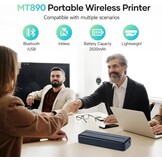 Draagbare A4 Thermische Printer - Compact & Blauw - 29% Korting!