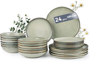 Geretourneerde Dinerset voor 6 Pers, 24-delig Steengoed - 30% Korting