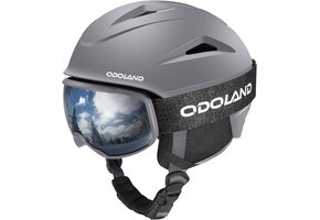 Skihelm met Skibril Maat S Grijs | 57% Korting