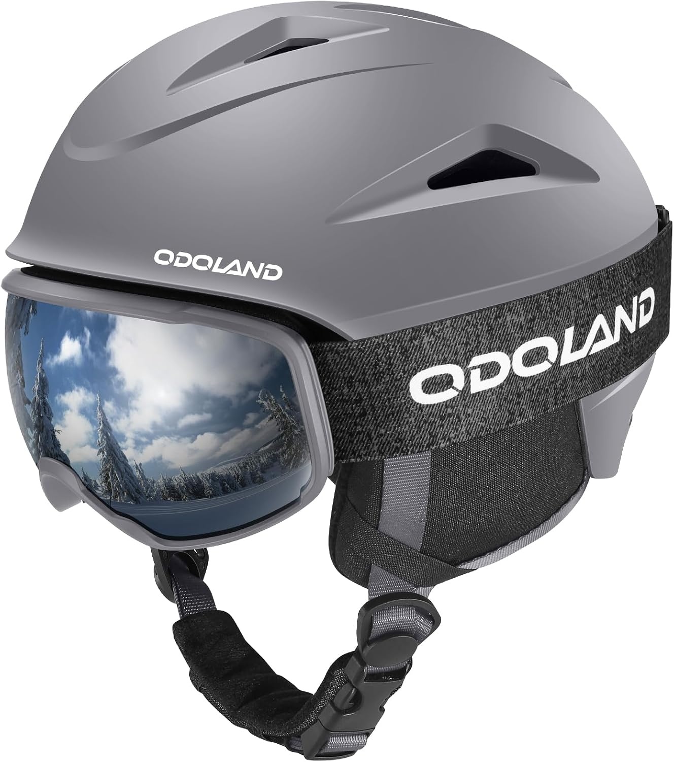 Skihelm met Skibril Maat S Grijs | 57% Korting