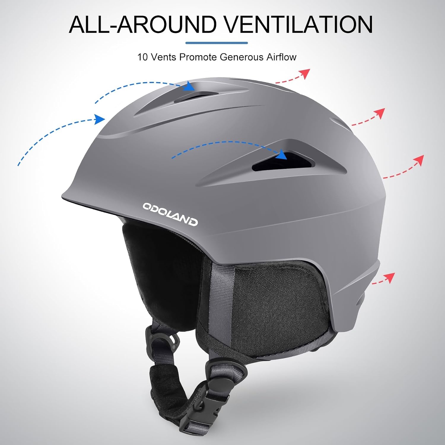 Skihelm met Skibril Maat S Grijs | 57% Korting