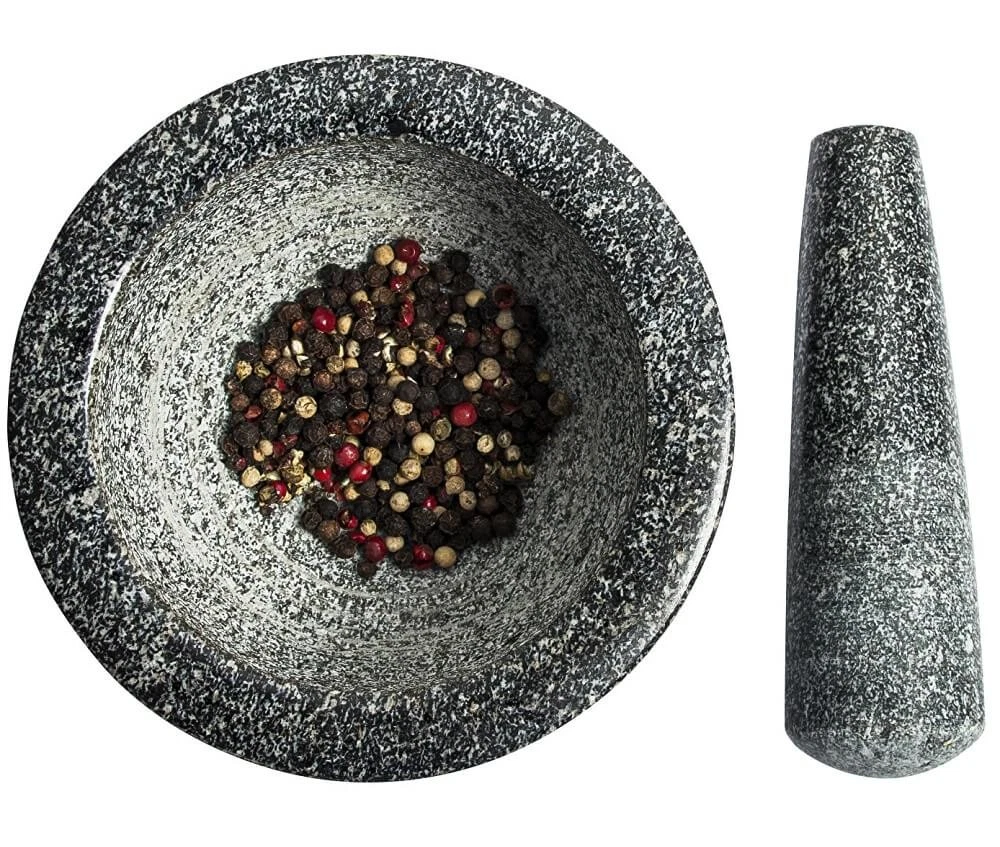 Granieten Vijzel met Stamper - 55% Korting