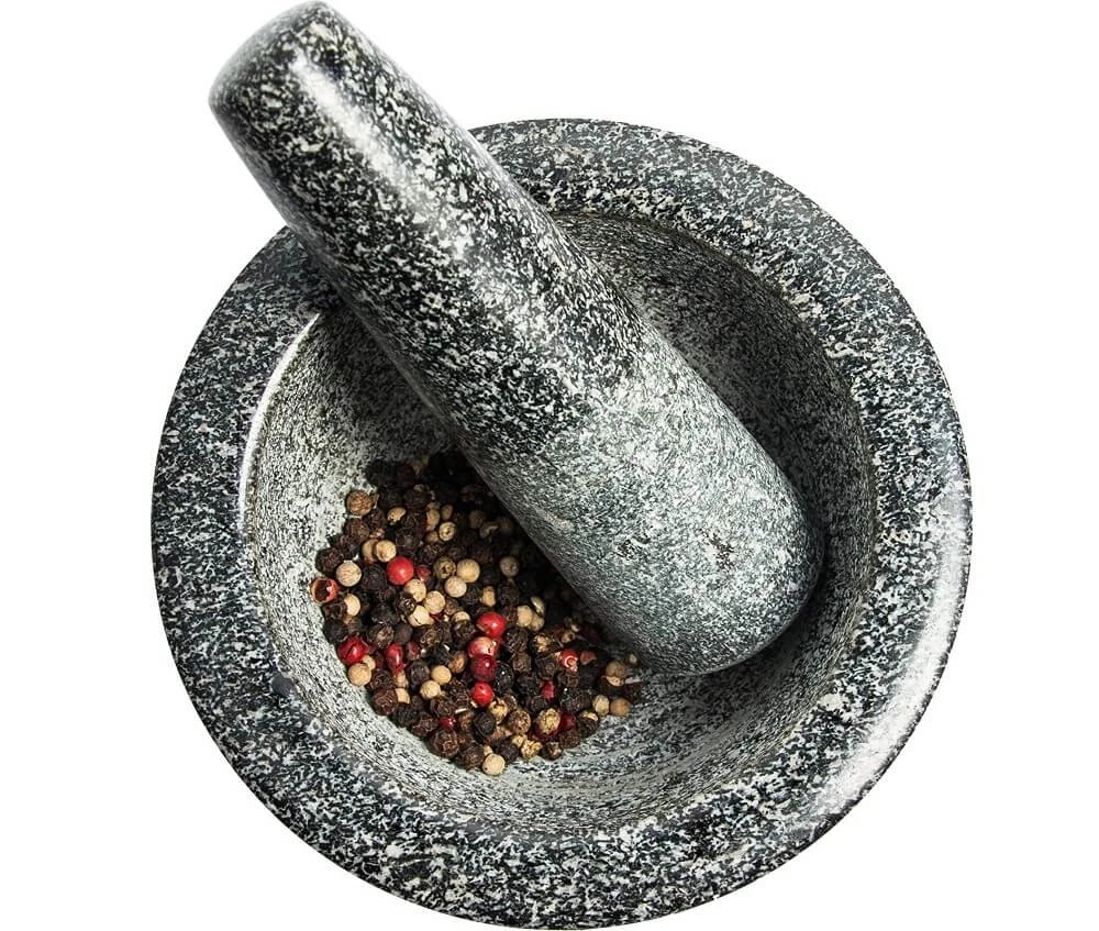 Granieten Vijzel met Stamper - 55% Korting