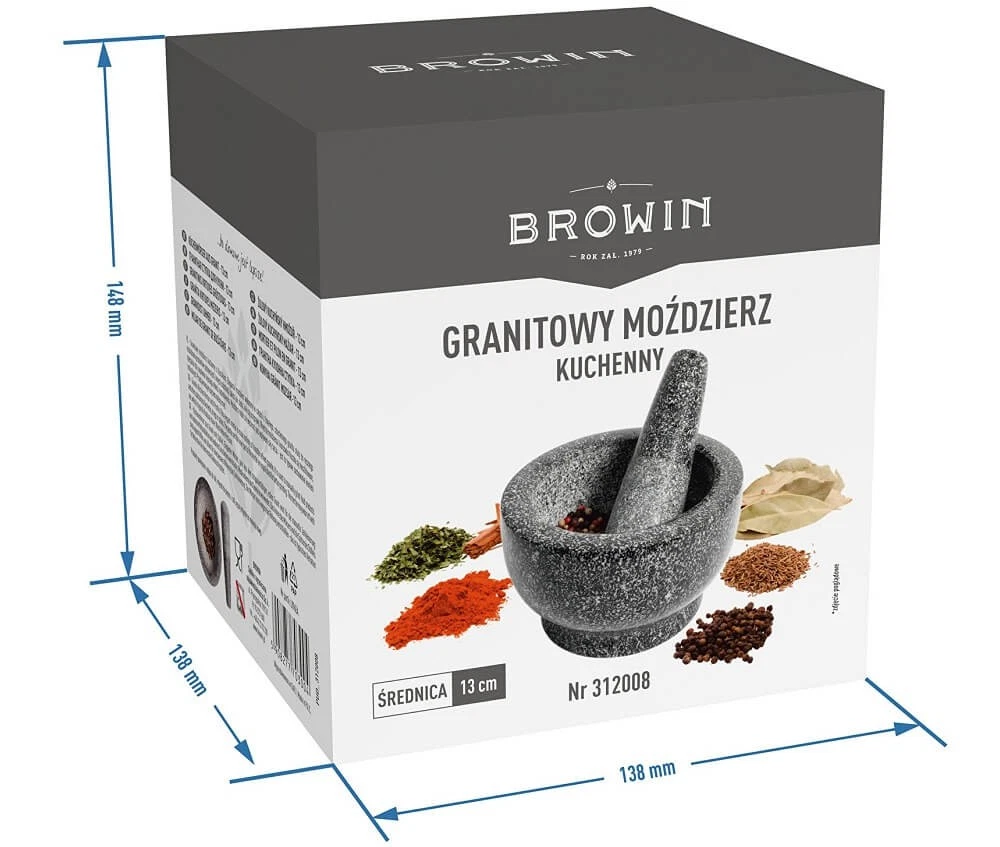 Granieten Vijzel met Stamper - 55% Korting