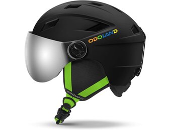 Skihelm Kinder met Vizier Mat Zwart | Maat XS | 29% Korting