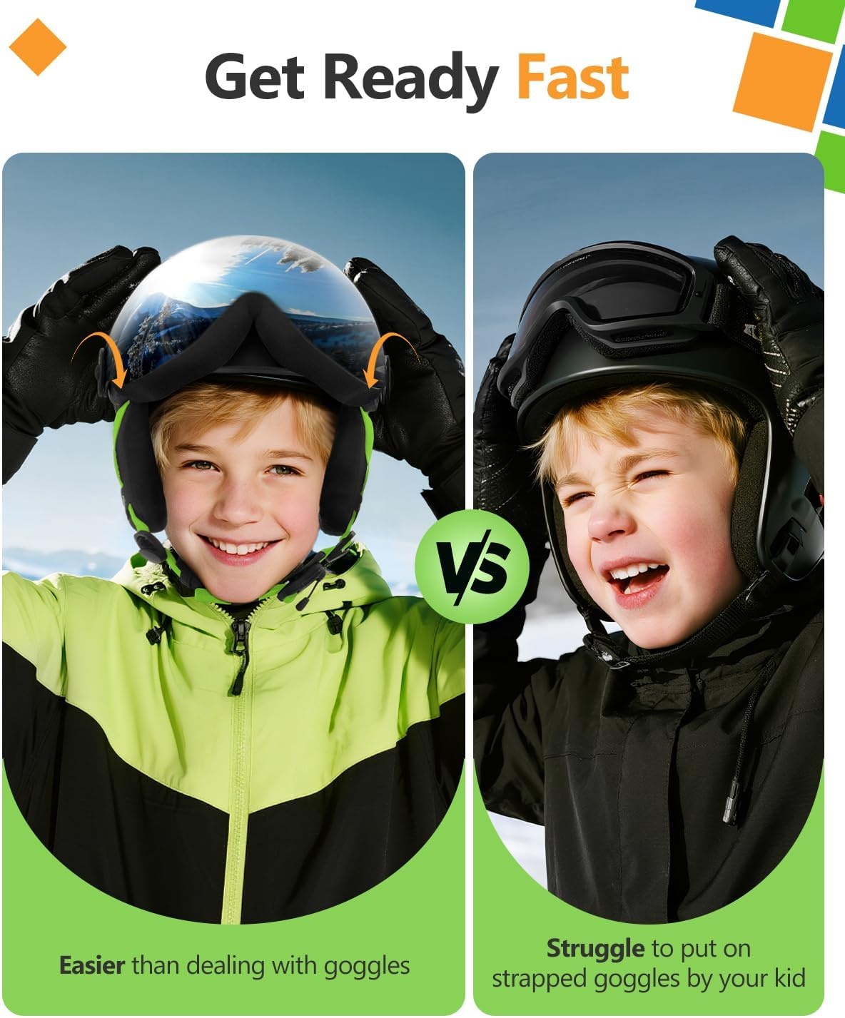 Kinder Skihelm Mat Zwart XS met Vizier - 58% Korting