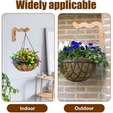 2 Houten Plantenhaken Naturel | Wandhangers | Set van 2 | 23,3 cm
