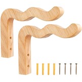 2 Houten Plantenhaken Naturel | Wandhangers | Set van 2 | 23,3 cm
