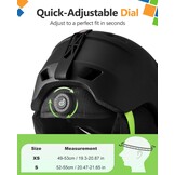 Kinder Skihelm Mat Zwart XS met Vizier - 58% Korting