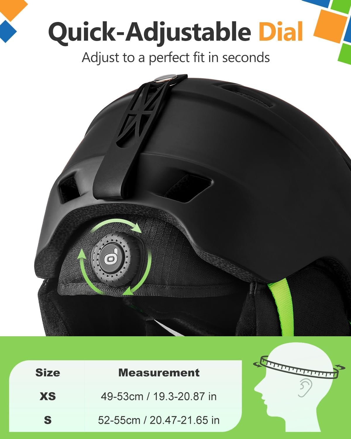 Kinder Skihelm Mat Zwart XS met Vizier - 58% Korting