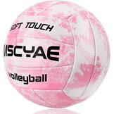 Volleybal Maat 5 - Zacht PVC Leer | Indoor & Outdoor | Roze-Wit | 28% Korting