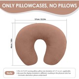 2x Ademende Voedingskussenhoezen (Mousseline) - Lichtbruin/Beige - 52% Korting