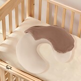 2x Ademende Voedingskussenhoezen (Mousseline) - Lichtbruin/Beige - 52% Korting