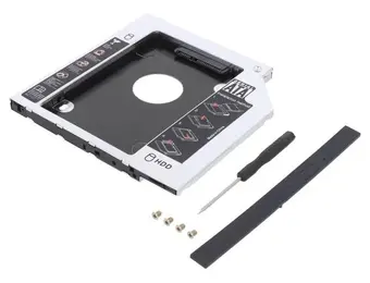 HDD Caddy 2.5" voor Optische Drive Bay - 9.5mm Aluminium Zwart | 43% Korting