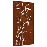 Cortenstaal Wanddecoratie Bamboe 105x55cm - 53% Korting