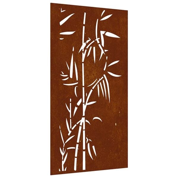 Cortenstaal Wanddecoratie Bamboe 105x55cm - 53% Korting