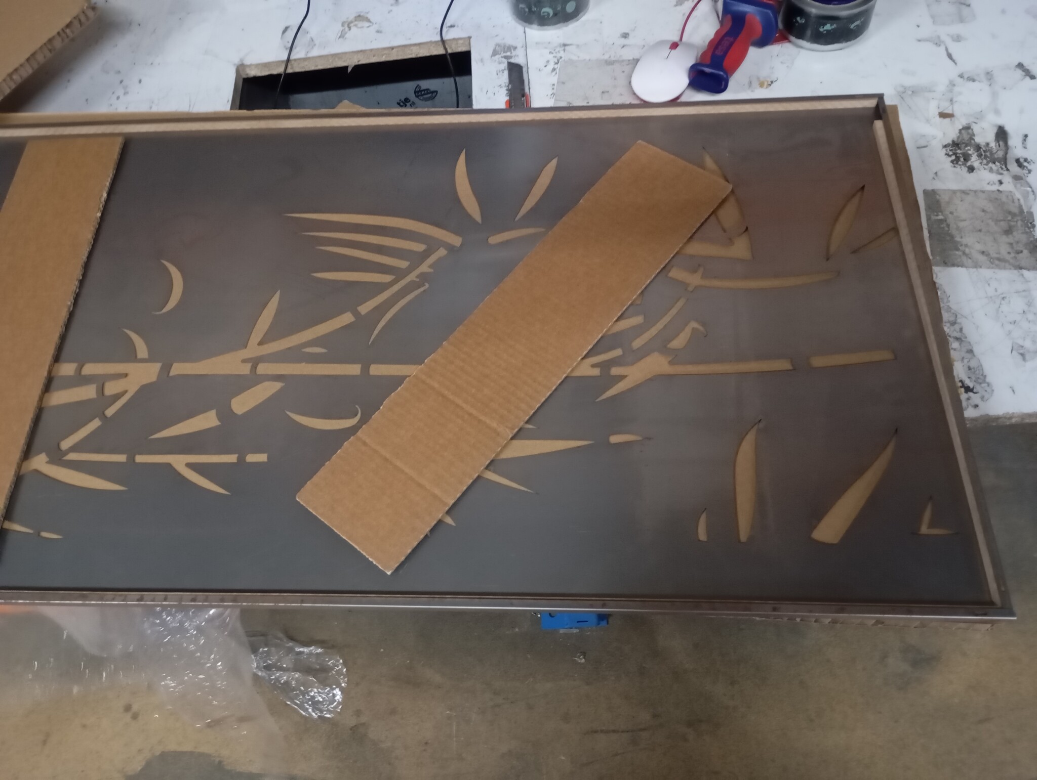 Cortenstaal Wanddecoratie Bamboe 105x55cm - 53% Korting