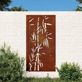 Cortenstaal Wanddecoratie Bamboe 105x55cm - 53% Korting