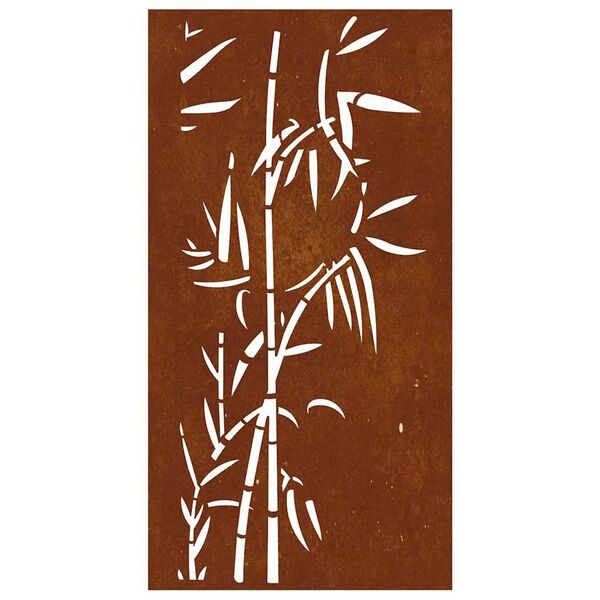 Cortenstaal Wanddecoratie Bamboe 105x55cm - 53% Korting