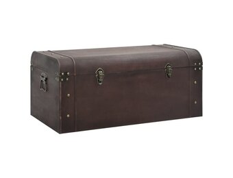 Donkerbruine Schatkist met Sloten - 90x50x39,5 cm (34% Korting)