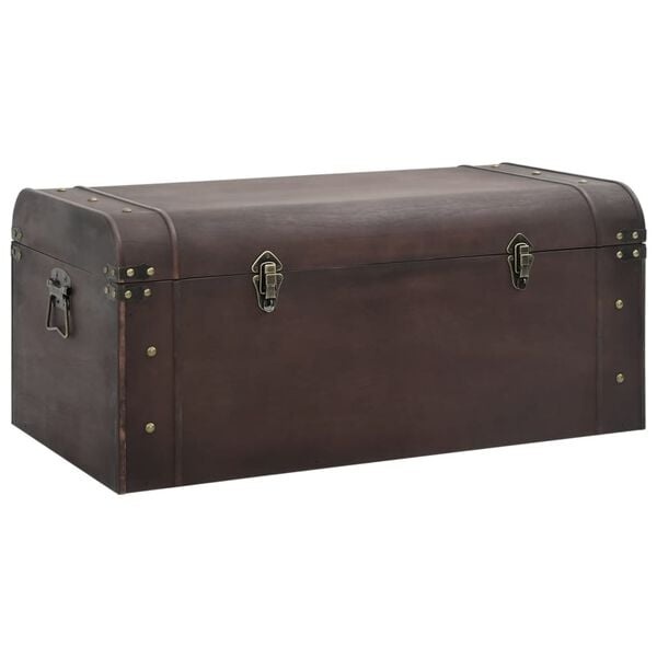 Donkerbruine Schatkist met Sloten - 90x50x39,5 cm (34% Korting)