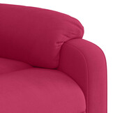 Verstelbare Fluwelen Fauteuil - Wijnrood met 35% Korting