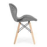 Grijze Fluweel Eetkamerstoelen (4x) met 35% Korting