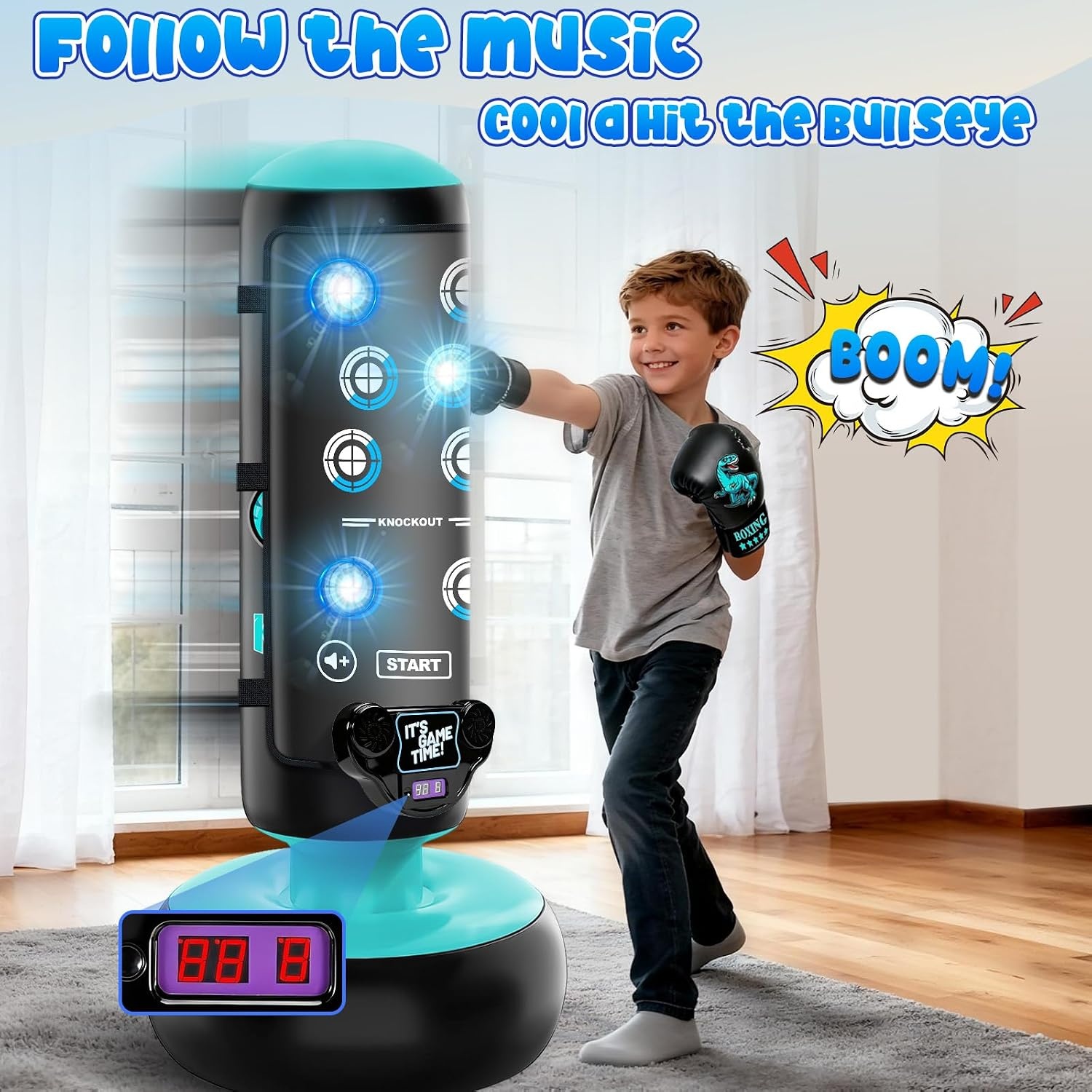 Staande Boksset Kinderen 160cm (Incl. Muziekmat) - 29% Korting